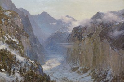 उनके हाथों में पृथ्वी का गहरा स्थान (95 वां भजन) 1916 है द्वारा अर्नेस्ट अल्बर्ट वाटरलो