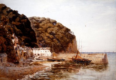 रेड लायन होटल, c.1890 (कागज पर पानी के रंग का) द्वारा अर्नेस्ट आर्थर रोवे