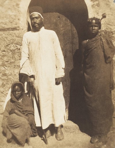 22 अप्रैल, 1852 को काहिरा में अबू नबुत और गुलाम। द्वारा अर्नेस्ट बेनेके