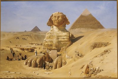 स्फिंक्स की खुदाई, 1887 द्वारा अर्नेस्ट कार्ल यूजेन कोर्नर