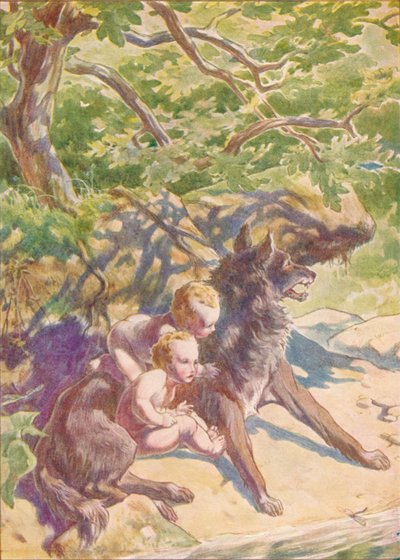 नीचे नदी में वर्तमान में वह पीने के लिए एक भेड़िया आया था, c1912 1912 द्वारा अर्नेस्ट डडली हीथ