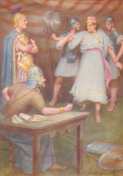 जुगुरथा निहत्थे अपने ससुर के डेरे में आ गई, c1912 1912 द्वारा अर्नेस्ट डडली हीथ
