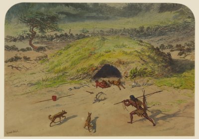 प्रागैतिहासिक दृश्य, 1871 द्वारा अर्नेस्ट हेनरी ग्रिसेट