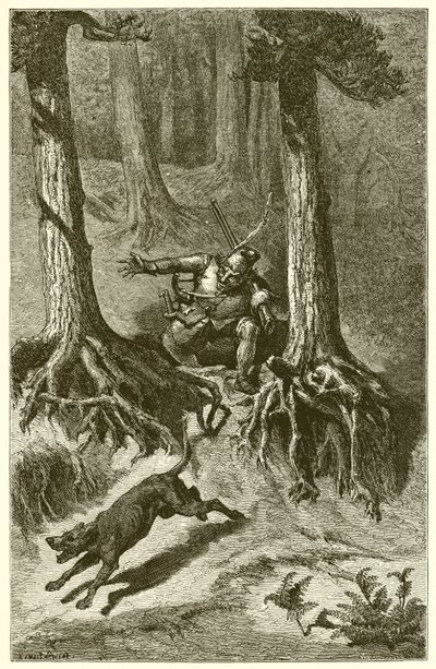 पुराना शिकारी कुत्ता द्वारा Ernest Henry Griset