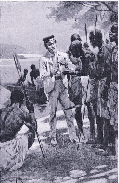 एक घड़ी के साथ दोस्ती जीतना, फेमस लाइव्स के कैसल्स रोमांस से चित्रण, c.1940 द्वारा अर्नेस्ट प्रेटर