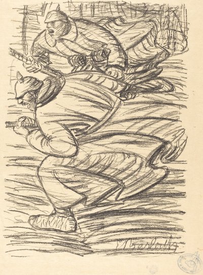 आक्रमण, 1915 प्रकाशित। द्वारा अर्न्स्ट बारलाच