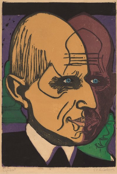 डॉ। बाउर के प्रमुख, 1933। द्वारा अर्नस्ट लुडविग किरचनर