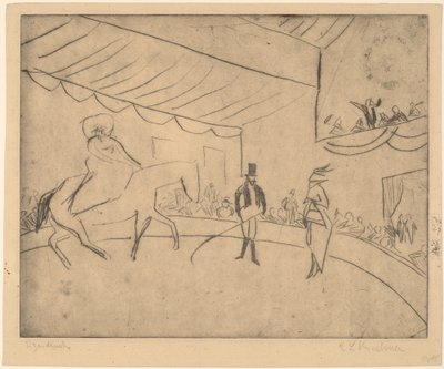 हिप्पोड्रोम, 1910। द्वारा अर्नस्ट लुडविग किरचनर