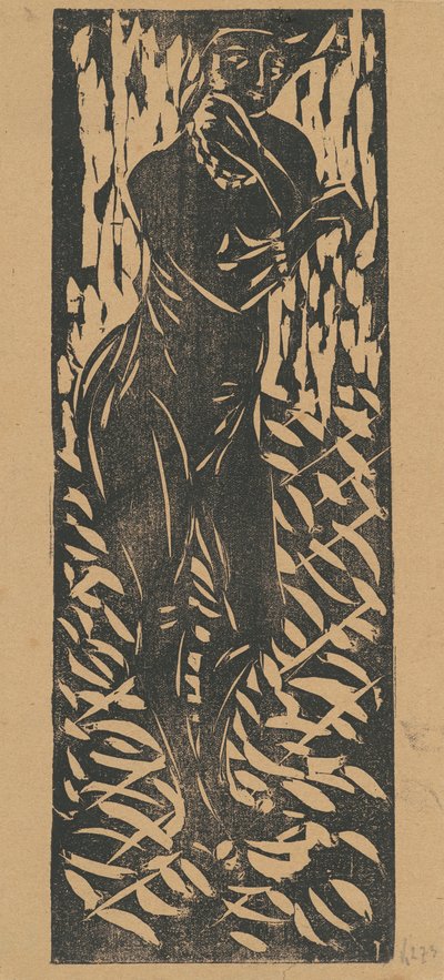 आभूषण के साथ नग्न, 1906। द्वारा अर्नस्ट लुडविग किरचनर