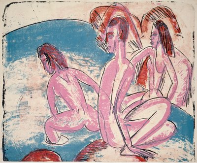 स्टोन्स द्वारा तीन बादर, 1913। द्वारा अर्नस्ट लुडविग किरचनर