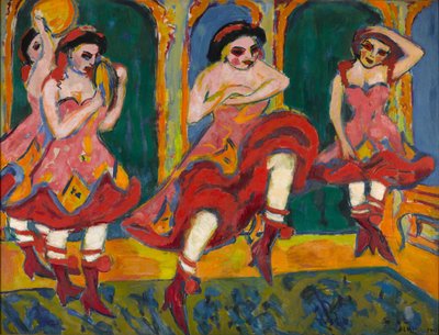 Czardas नर्तक, 1908-1920 द्वारा अर्नस्ट लुडविग किरचनर