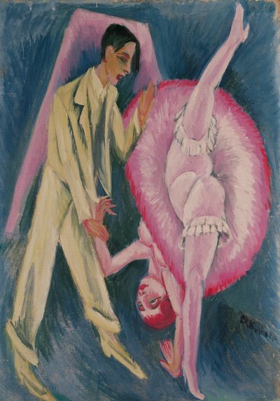 डांसिंग कपल, 1914 द्वारा अर्नस्ट लुडविग किरचनर