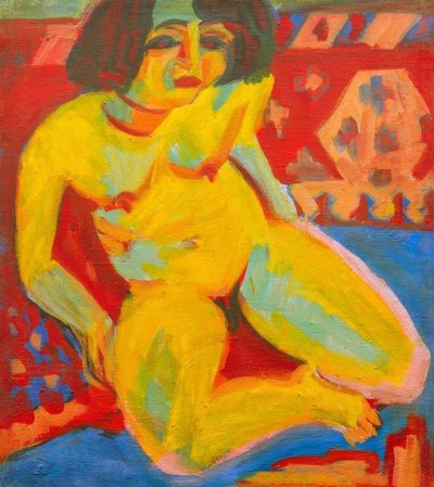 महिला नग्न (डोडो) द्वारा Ernst Ludwig Kirchner