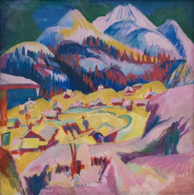1918-1919, सर्दियों के दौरान फ्राउनेकिरच। द्वारा अर्नस्ट लुडविग किरचनर