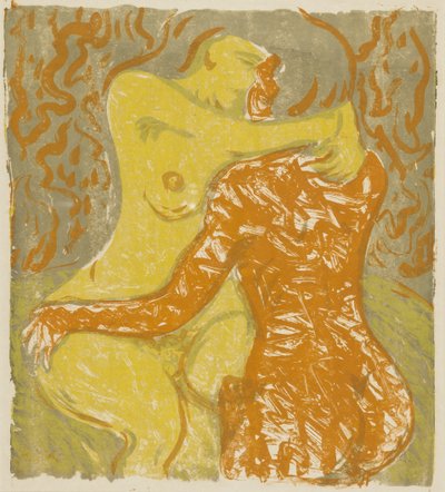 लव सीन, 1908 द्वारा अर्नस्ट लुडविग किरचनर
