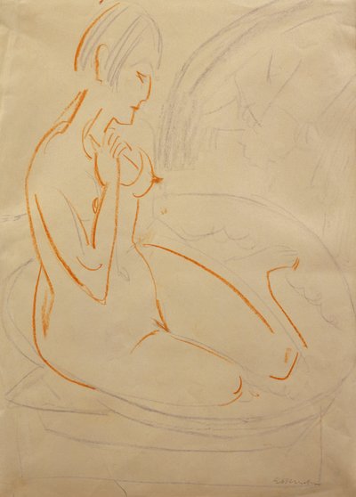 नग्न; AKT, द्वारा Ernst Ludwig Kirchner