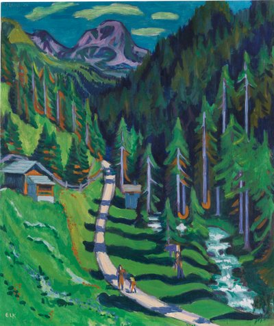 सर्टिगवेग, 1937। द्वारा Ernst Ludwig Kirchner