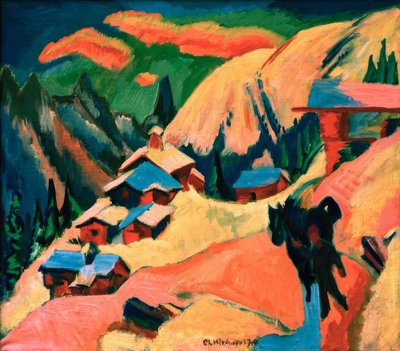 बर्फ में Stafelalp द्वारा Ernst Ludwig Kirchner