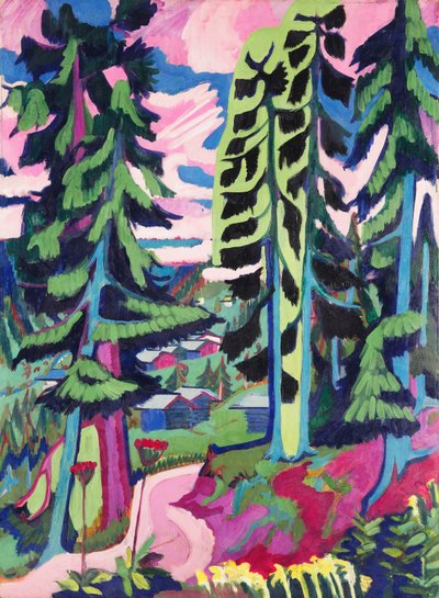 जंगली पहाड़ द्वारा Ernst Ludwig Kirchner