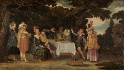 एक खुली हवा में पार्टी द्वारा Esaias van de Velde