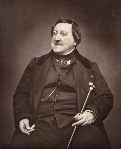 Gioachino एंटोनियो रॉसिनी इतालवी संगीतकार, 1792-1868, 1862। द्वारा एटिने कारजाटा