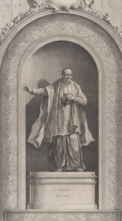 पेरिस में द चैपल ऑफ द फाउंडिंग्स: सेंट विंसेंट डी पॉल, 1756। द्वारा एटियेन फ़ेसार्ड