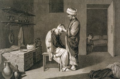 द बार्बर, 1822 द्वारा एटिने फ्रेडरिक लिग्नन