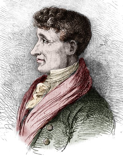 जोसेफ जौबर्ट का पोर्ट्रेट (1754-1824), फ्रांसीसी लेखक। "" ले मैगासिन सुरम्य "" में बोकोर द्वारा उत्कीर्णन द्वारा एटिने गेब्रियल बोकोर्ट