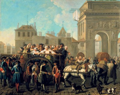 वेश्याओं का परिवहन साल्पीट्रीयर, c1760-1770 तक द्वारा Éतिने ज्यूरत