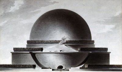 न्यूटन सेनोटाफ द्वारा Etienne Louis Boullee