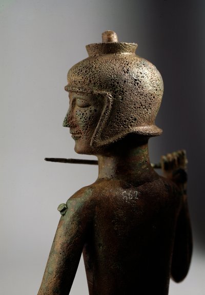 Etruscan सभ्यता: कांस्य में योद्धा की प्रतिमा द्वारा इट्रस्केन