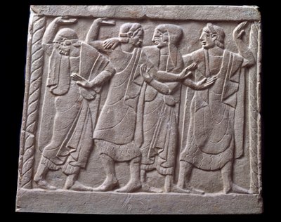 नृत्य दृश्य, संगमरमर के मकबरे की कम राहत द्वारा Etruscan Etruscan