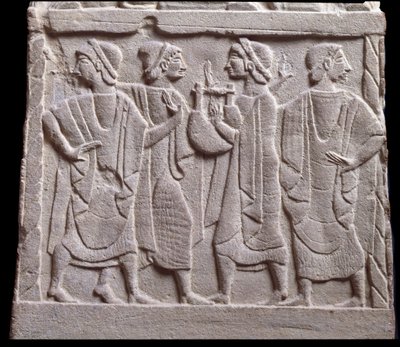 नृत्य दृश्य, संगमरमर के मकबरे की कम राहत द्वारा Etruscan Etruscan