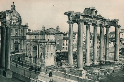 सेप्टिमियस सेवेरस, रोम, इटली, 1927 के आर्क के साथ फोरम रोमनम द्वारा यूजेन पोपेल