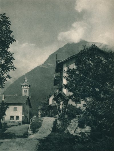 रोड टू टायरॉल कैसल, मेरानो, साउथ टायरॉल, इटली, 1927 द्वारा यूजेन पोपेल