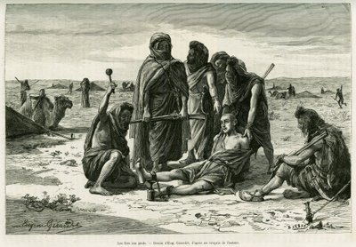 पैरो पर जाएगा वसीयतनामा। एडोर्ड चार्टन (1807-1890), हैचेट, पेरिस के निर्देशन में, 1887 में केमिली डोल्स द्वारा, केमिली डोल्स द्वारा, 1888 में, एडोर्ड चार्टन (1807-1890) के निर्देशन में, कहानी को चित्रित करने के लिए यूजीन गिरार्डेट द्वारा उत्कीर्णन, Cinq mo द्वारा यूजीन एलेक्सिस गिरार्डेट