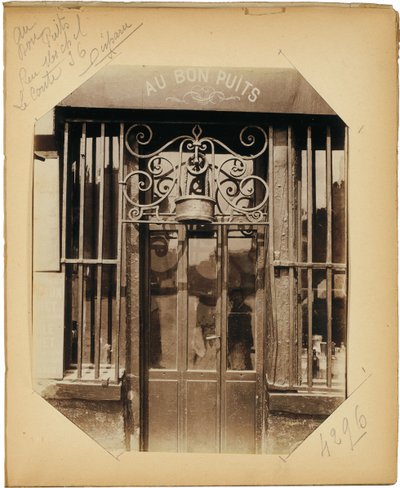 एल्बम "पुराने पेरिस के इतिहास के दस्तावेज" से पृष्ठ, c.1910 द्वारा यूजेन एटगेट