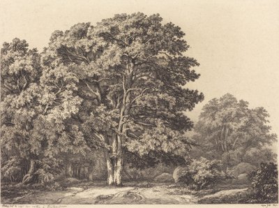 वन में प्रवेश, 1840। द्वारा यूजीन ब्लेरी