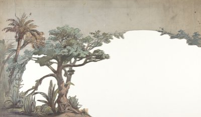 ओपेरा, पेरिस, 1828-90 में एक स्टेज सेट के लिए डिज़ाइन। द्वारा यूजीन सिसेरी
