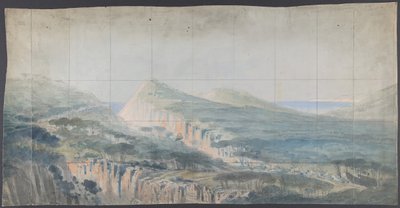 ओपेरा, पेरिस, 1830-90 में एक स्टेज सेट के लिए डिज़ाइन। द्वारा यूजीन सिसेरी