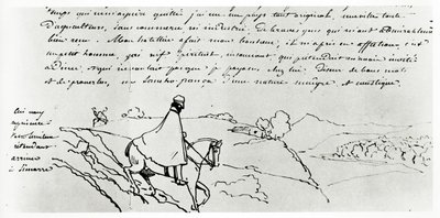 Viollet-le-Duc फ्रांस के माध्यम से अपनी यात्रा पर (कागज पर स्याही) द्वारा यूजीन इमैनुएल वायलेट ले डुको