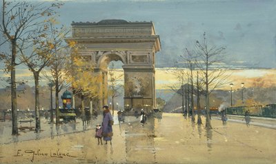 आर्क डी ट्रायम्फ द्वारा Eugene Galien Laloue