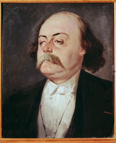 गुस्ताव फ्लेबर्ट का पोर्ट्रेट (1821-1880) - पियरे फ्रेंकोइस यूजीन गिरौद (1806-1881) द्वारा पेंटिंग, कैनवास पर तेल। 0.55 x 0.45 मीटर। कैसल संग्रहालय, वर्साय, फ्रांस द्वारा यूजीन गिरौद