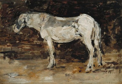 व्हाइट हॉर्स, c.1885-90 द्वारा यूजीन लुई बौडिन