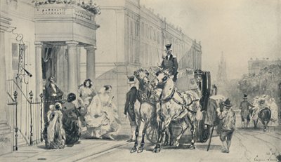 ईटन स्क्वायर में, 1850, 1920 द्वारा यूजीन लुई लामिया
