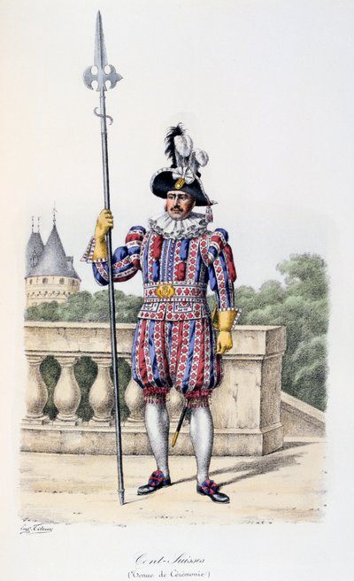 एक सौ स्विस, औपचारिक समारोह, 1814-17 द्वारा यूजीन टिटेक्स