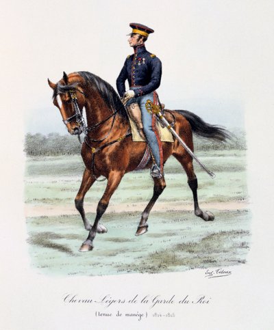 किंग गार्ड लाइट हॉर्स, हिंडोला आउटफिट, 1814-15 द्वारा यूजीन टिटेक्स