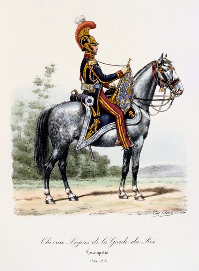 किंग गार्ड लाइट हॉर्स, ट्रम्पेटर, 1814-15 द्वारा यूजीन टिटेक्स
