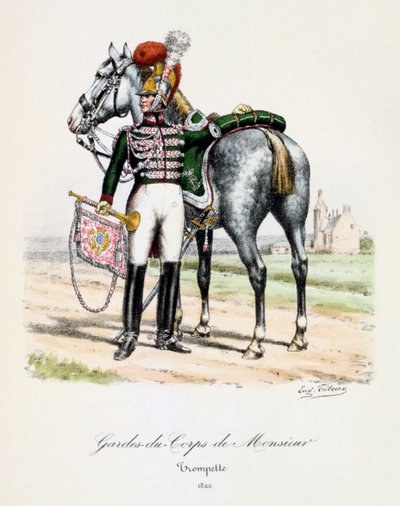 महाशय, ट्रम्पेटर, 1820 के अंगरक्षक द्वारा यूजीन टिटेक्स