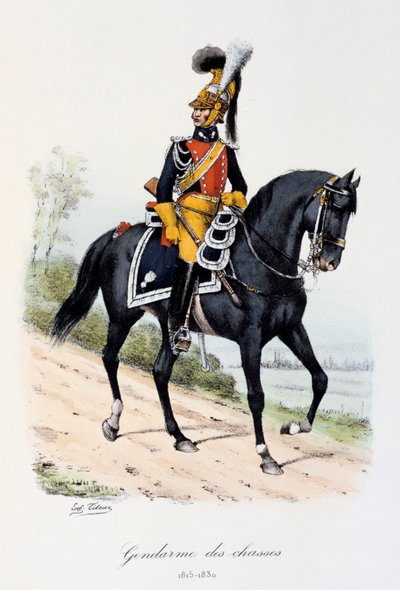 गेन्डर्मेस डेस चेज़ेस, 1815-30 द्वारा यूजीन टिटेक्स